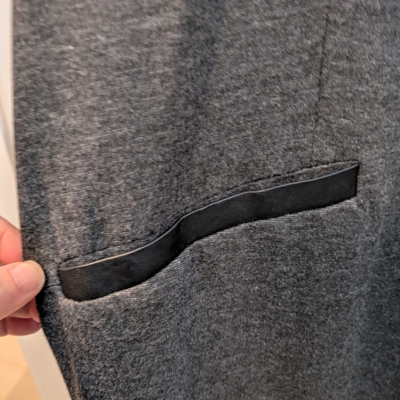 Susan Graver Charcoal Blazer with Black Trim - Picture 4 of 12